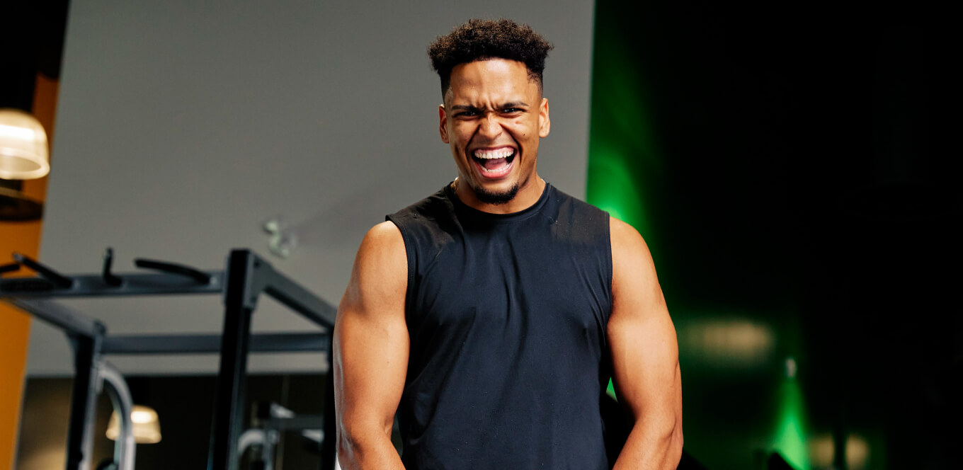 man yelling